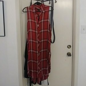 Plaid T-Shirt Dress